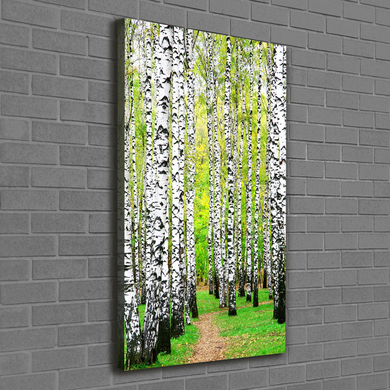 Aubery Birch Forest - Wrapped Canvas Print