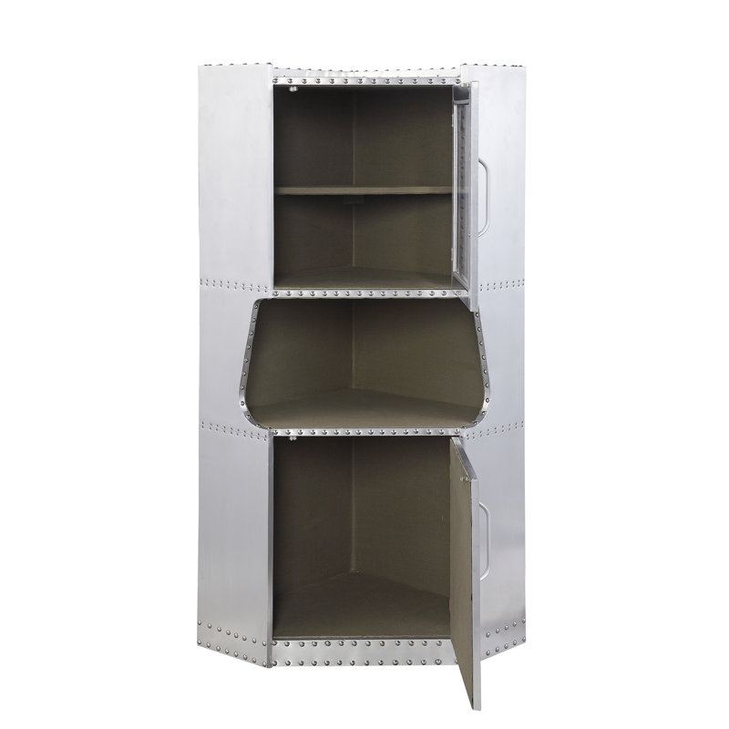 Aluminum 2-Door Cabinet With 1 Shelf