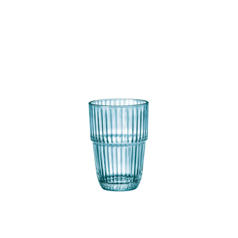 Barres 12,5 oz. Longs verres à boire empilables (ensemble de 6), Bleu