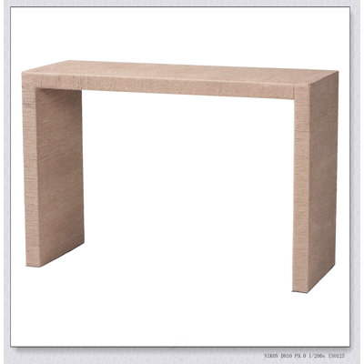 Console en bois et jute brun moderne Modern Bohemian