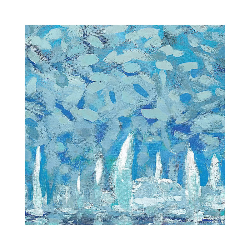 By The Pier II by Kingsley - Wrapped Canvas Gallery-Wrapped Canvas Giclée, 30.48cm H x 30.48cm W