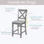 Ensemble de chaises à hauteur de comptoir pour 4 personnes, chaise de cuisine avec siège rembourré, tabouret de bar à hauteur de comptoir pour salle à manger-2034414836
