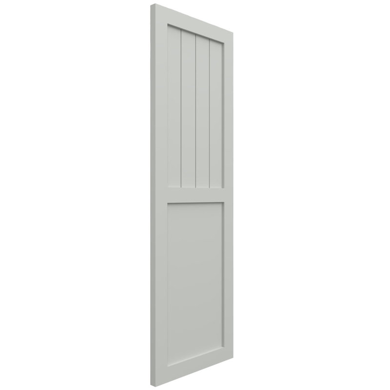 Volets combinés EnduraCore, 15"W, Gris tempête de grêle, H 63 po