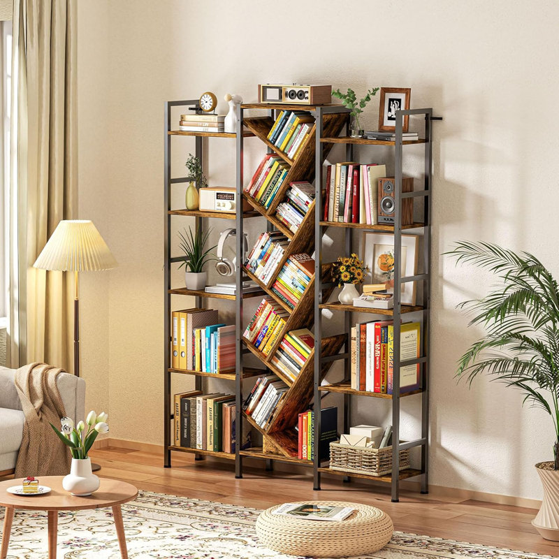 Grande bibliothèque en forme d'arbre
