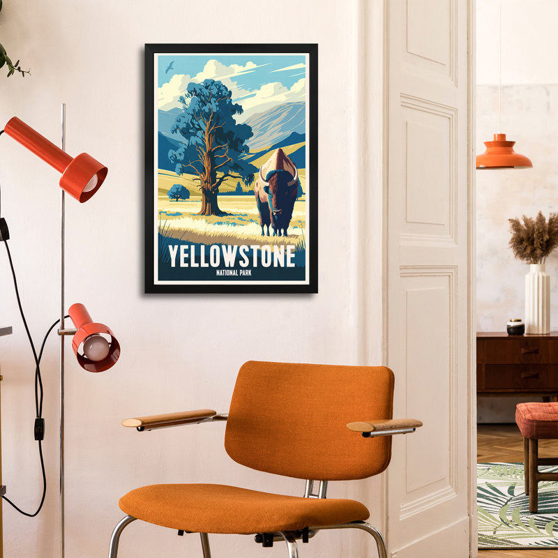 Yellowstone National Park Premium Framed Posters, 24" H x 16" W