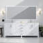 Meuble-lavabo double blanc 80 po X P 22 po D-117978846