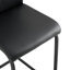 Ensemble de 2 chaises noires en polyuréthane