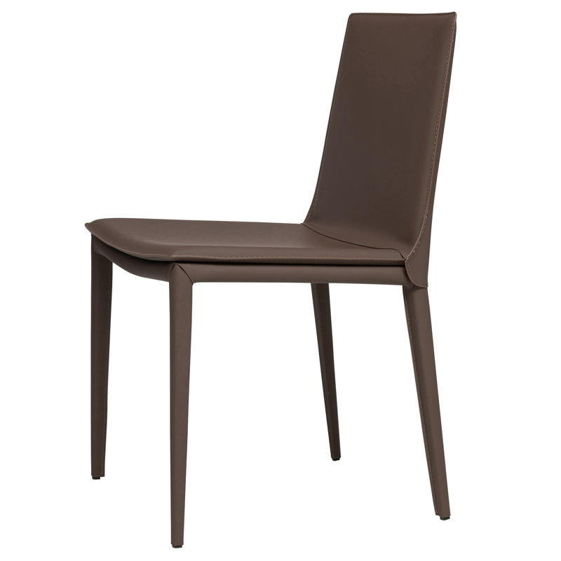 Kanaya Leather Dining Chair, Brown