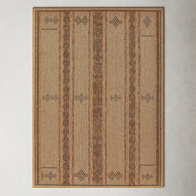 Ava Brown/Beige Indoor/Outdoor Rug