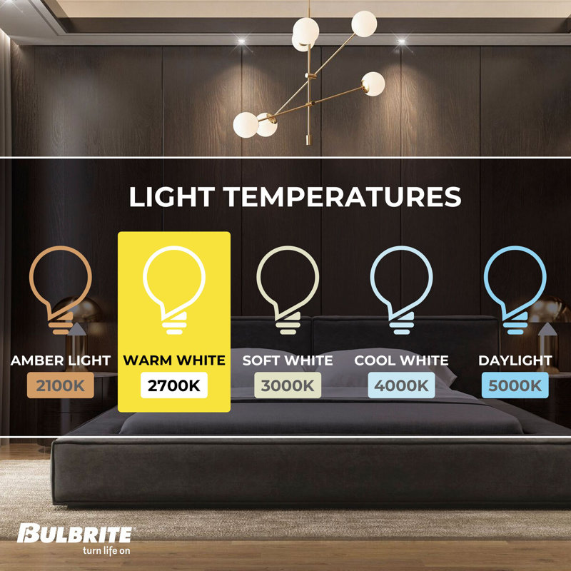 Ensemble de 4 ampoules T5 de 4,5 watts avec finition transparente et base à deux broches (G9) à filament DEL, 2700 K