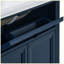 Meuble-lavabo autoportant moderne de 70,6 cm (27,8 po) avec lavabo, finition peinte de style milieu du siècle, armoire de rangement avec tiroir à couvercle rabattable