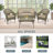 Yamada 4 - Person Patio Conversation Set with Cushions-37026433-37026428