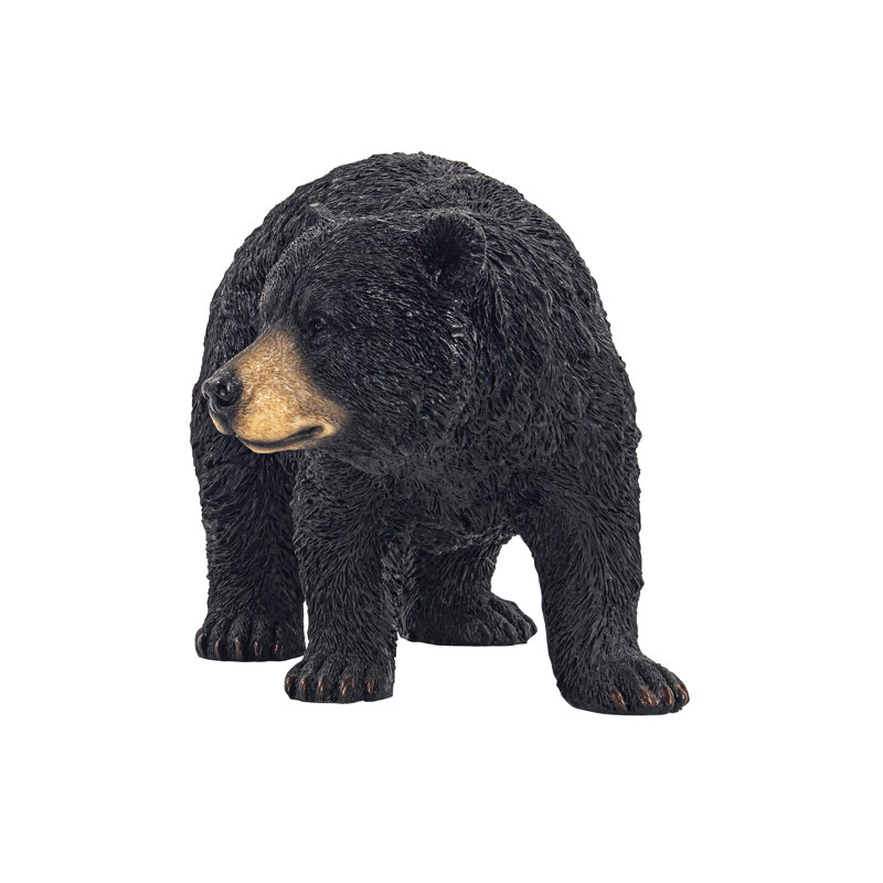Black Bear Walking Statue