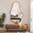 Modern Asymmetrical Wall Mirror with Aluminum Frame - Unique Geometric Design for Living Room, Bedroom, or Entryway-109696627-109696629