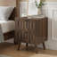 Table de chevet en bois avec 2 tiroirs (ensemble de 2)
