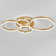 Bilol Classic Golden Ceiling Light 5-Light 110cm LED Flush Mount