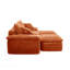 Canapé modulaire 81 po - Très grand canapé en nuage de velours côtelé avec repose-pieds mobile, confortable, moderne et sans assemblage pour canapé, orange-1111663896