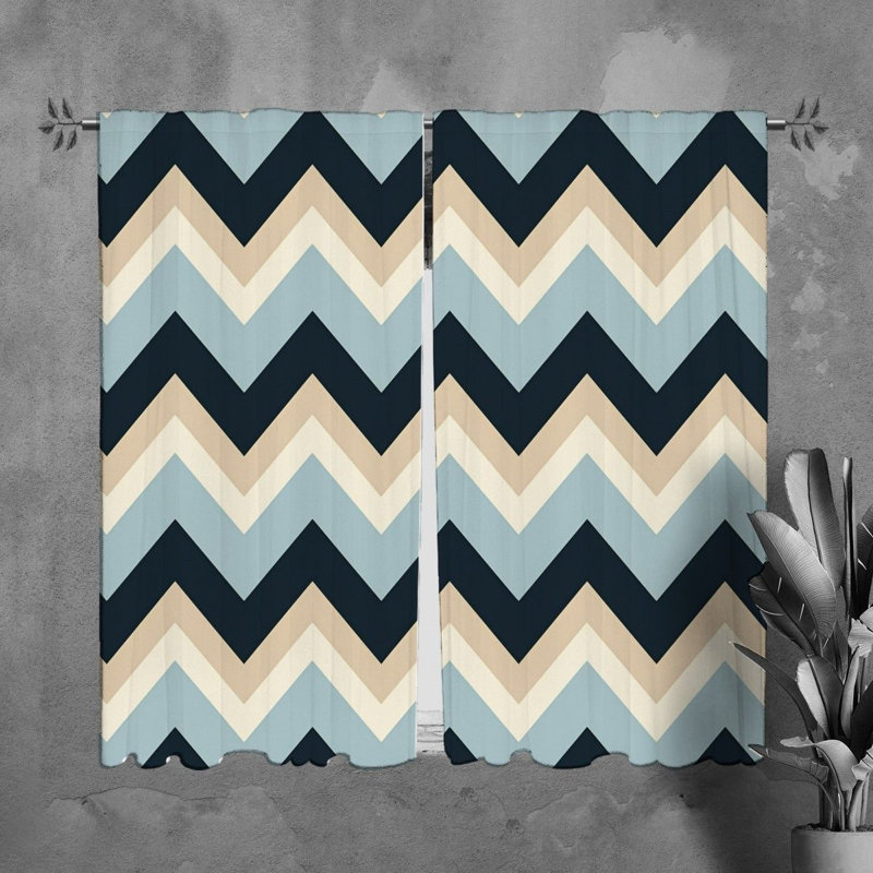 Paire de rideaux obscurcissant en polyester Nainoa, L 20 po x L 82 po