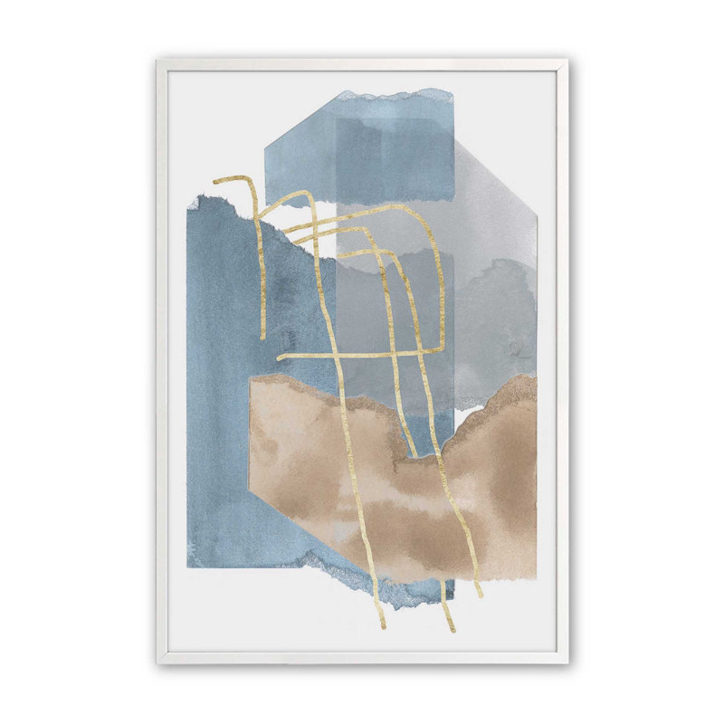 «Fragments of Light II», reproduction, Cadre ouvert à coins ouverts, blanc opaque, H 17 po x l 13 po