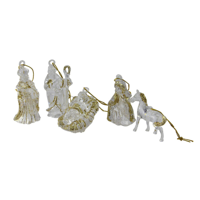 Décoration de Noël 432 carats avec paillettes dorées