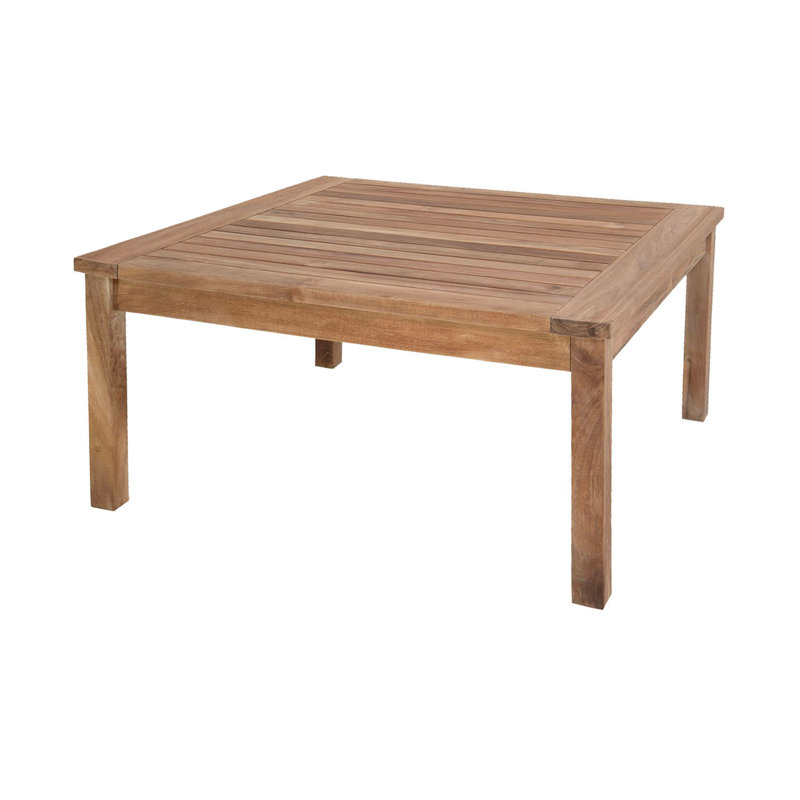 Venice Outdoor Square Teak Chat Table