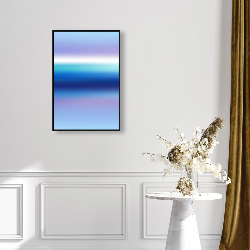 Moonlit Gradient Canvas Abstract Print by Oliver Gal, Black Frame, 10 x 15, 31"H x 21"W, Black Floater Frame