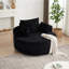 Fauteuil pivotant 55 po en mousse de velours côtelé 55 po-308215203