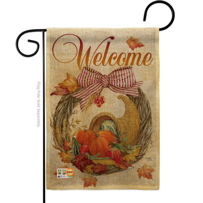 Double Sided 18.5 in. H x 13 in. W Polyester Garden flag