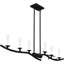 Sabali 6-Light Earth Black Island Light