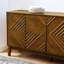 Buffet de 60,5 po avec rangement, buffet de style maison de campagne avec motif géométrique, meuble télé de style Mid-Century-762324824