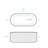 Delice 67" Freestanding Concrete Bathtub In Sand, Drain Included