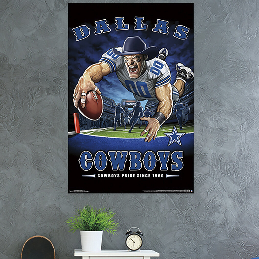 Fan Creations Dallas Cowboys 12-in H x 6-in W Sports Print in the Wall Art  department at