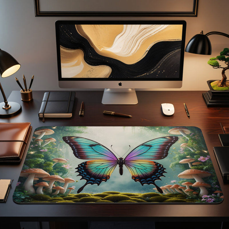 Polyester Desk Pad, 14.4x12.1