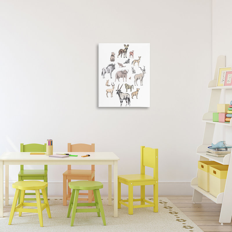 Simple Afrique, toile par Cecilia Battaini, H 20 po x l 16 po
