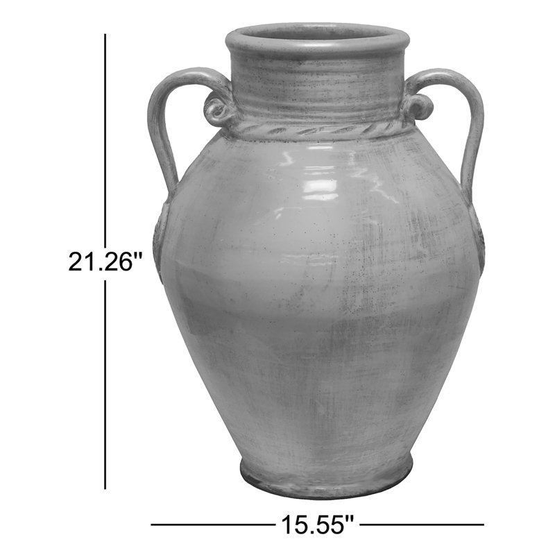 Latre Handmade Terracotta Jar, Green
