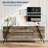 Modern TV Stand for Living Room, Wood Entertainment Center with 2 Drawers, Side Open Shelves & U-Shaped Metal Base-1030474775-1030474774