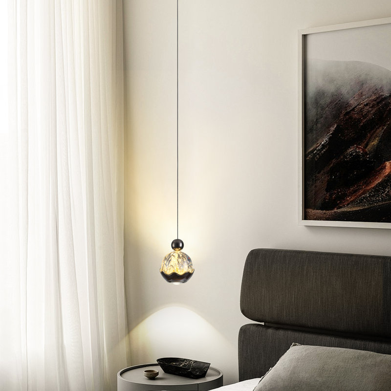 Luminaire suspendu moderne à 1 lumière DEL