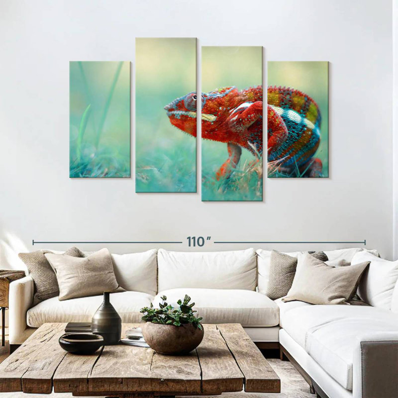 Brampt Vibrant Chameleon, 54" H x 84" W