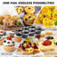 Moule à muffins antiadhésif géant, paquet de 2 moules à petits gâteaux avec 120 moules à muffins, plateau à gâteaux pour la cuisson, 3,5dia, 6 tasses, de qualité supérieure, très épais
