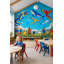 Papier peint animaux fantaisistes avec cerf-volant-383982092-383982093