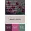 Art mural en métal beige botanique fuchsia-470883867