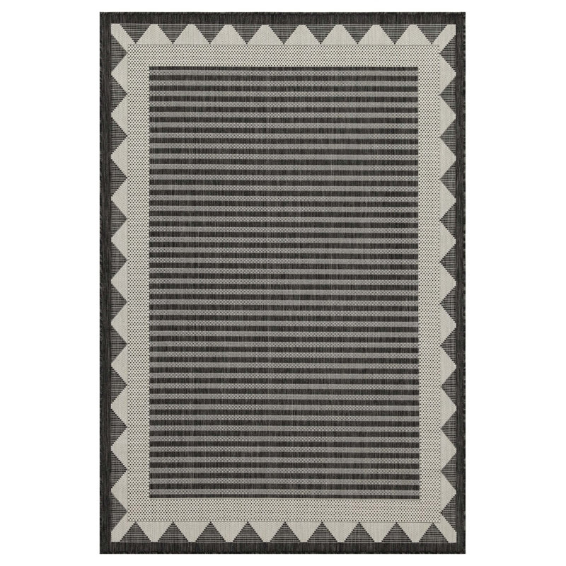 Tapis intérieur / extérieur 2 pi 7 po x 7 pi 3 po Sunshine Anthracite