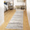 Tapis gris moyen, brun clair et chameau tissé au métier mécanique Behan