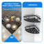 Tablette de coin de salle de bain deux pièces, sans perçage, fixation murale antirouille - noire