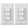 15A Three Rocker Switches Decorator Combination,Wall Plate Included (2-Pack)