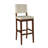 Upholstered Counter Stool with Solid Wood Frame-52517034-52517032
