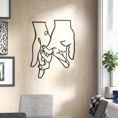 Elegant Decorative Metal Wall Accessory, Black Finish, 22.8 x 29.9 inches | 100% Metal Construction, Thickness: 0.06 inches | Perfect for Home Decor, Living Room, or Office, Durable and Stylish Design