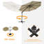 Parasol en porte-à-faux 10 pi Dobrosav-303107839