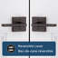 Levier de porte de passage Halifax pour couloir / garde-robe-97991887-97991888
