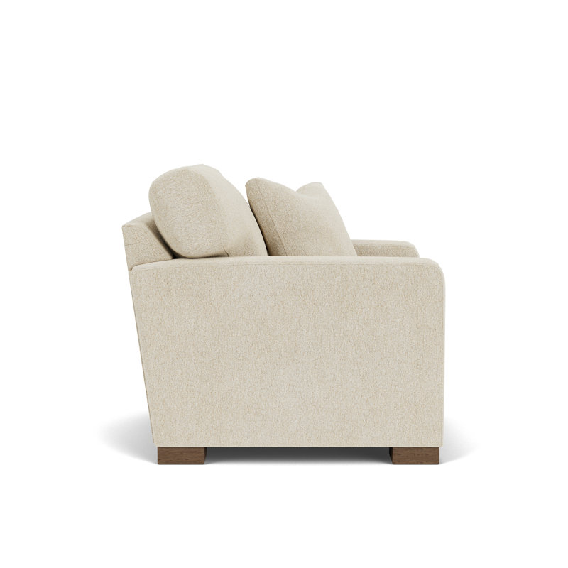 Fauteuil l 37 po, 100 % polyester beige